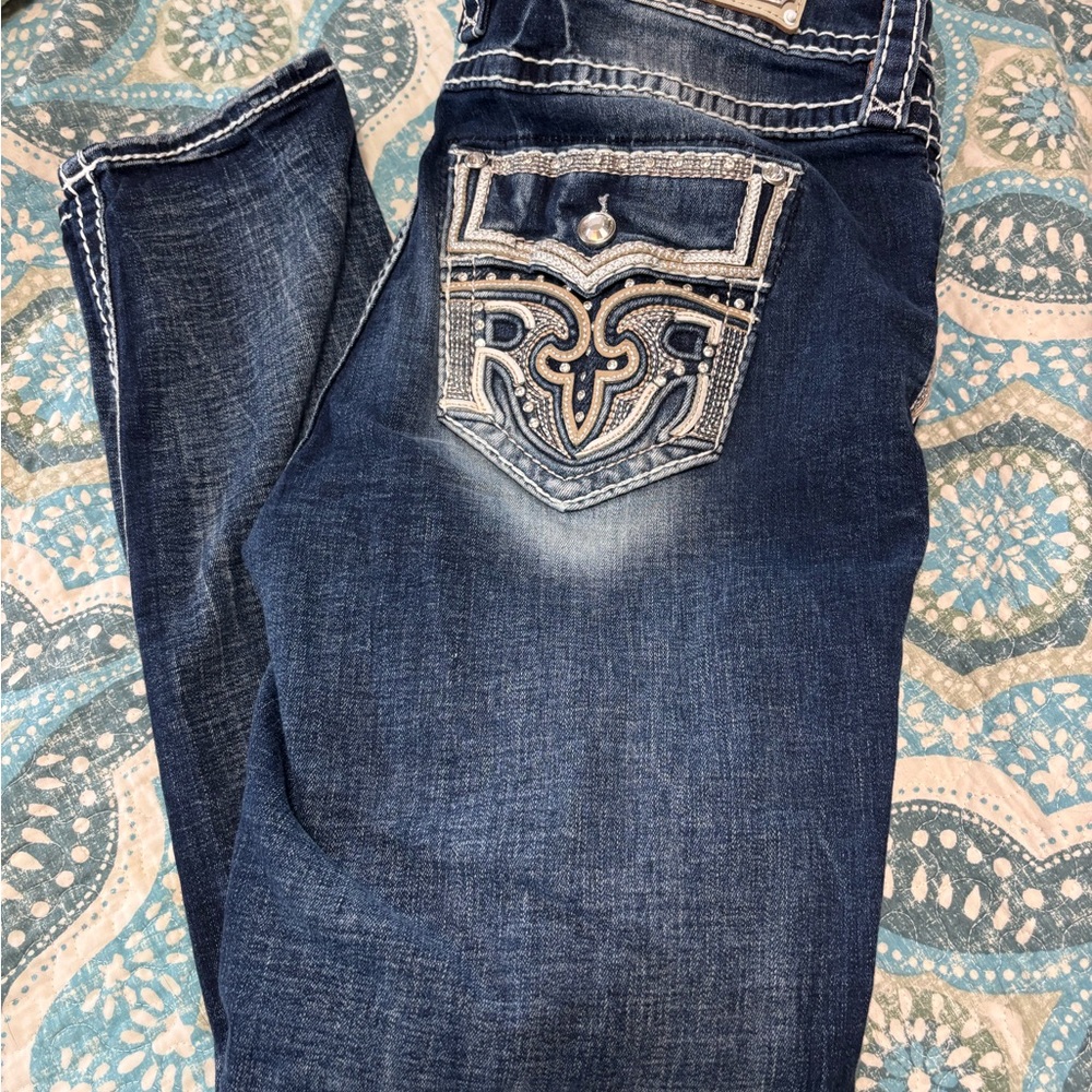 Rock Revival Dark Blue Skinny Jeans